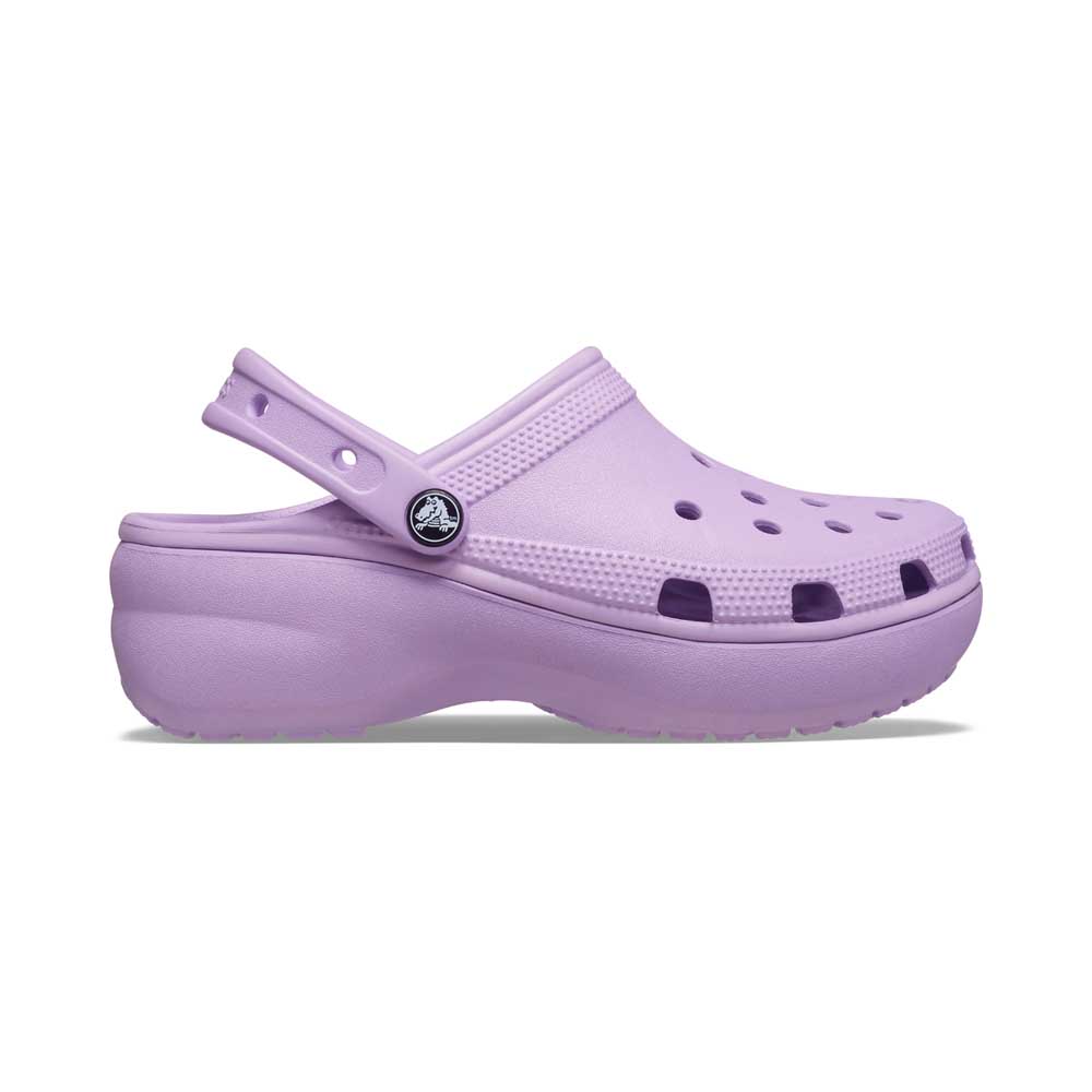 Zuecos: Crocs Classic Platform Clog Lila